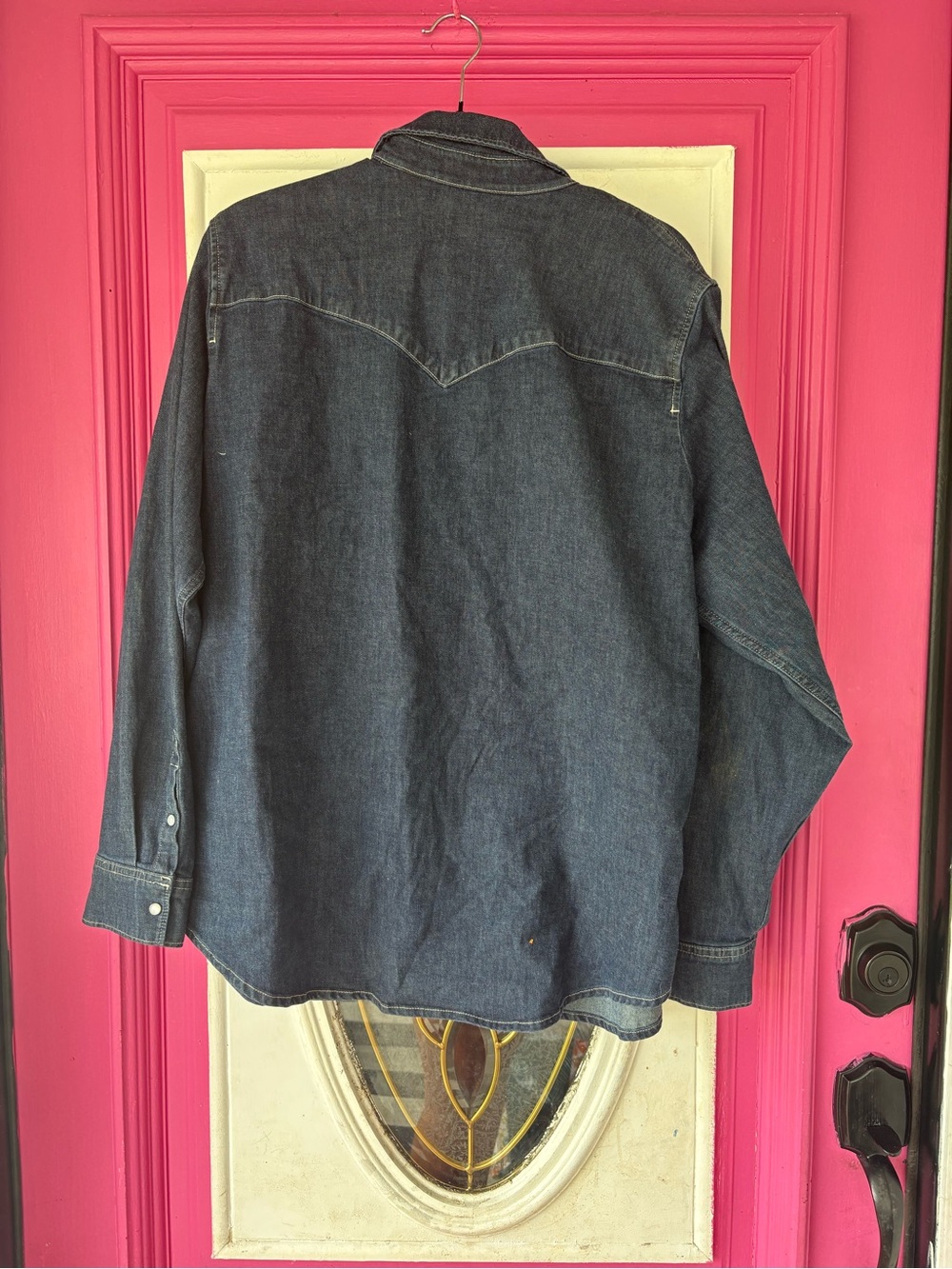 Levi's Dark Blue Denim Button-Down Shirt - Picture 2 of 9
